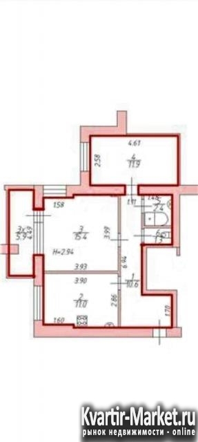 Продам комнату, 6/9, S=17кв.м