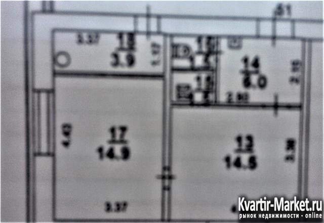 Продам 2-к. квартиру, 8/24, S=52кв.м